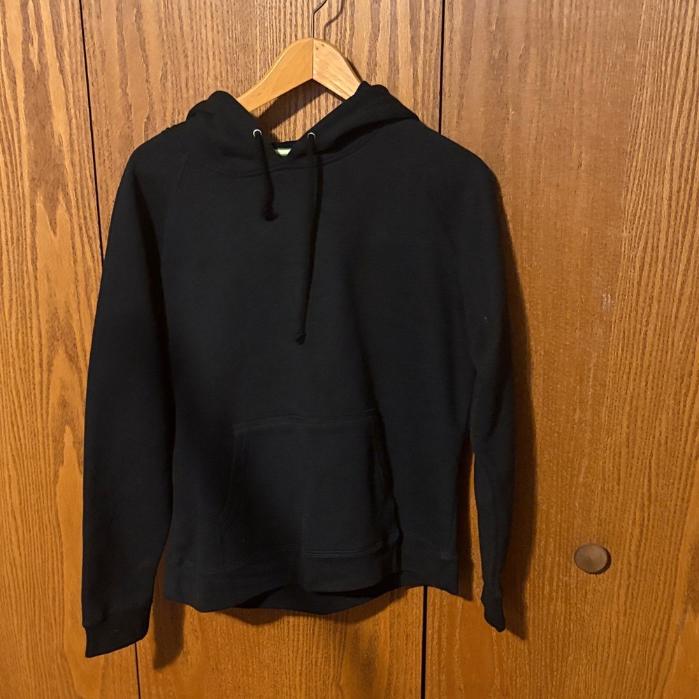 John Deere solid black women’s fitted style hoodie